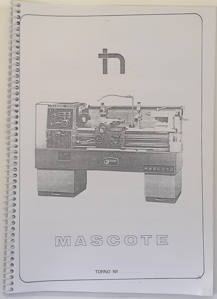 Ipanema maquinas - Cod0007 Manual De Instruções Torno Mascote Nardini 350