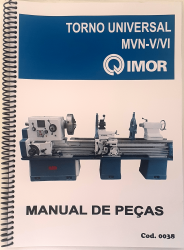 Cod0038 Manual De Peça Torno Imor Universal Mvn V-VI 