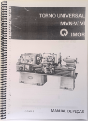 Cod0038 Manual De Peça Torno Imor Universal Mvn V-VI 