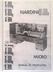 Cod0039 Manual de instruções e manutenções Micro Nardini MC 195S - MC195E - MC 220AS - MC220AE.