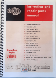 cod0045 Manual de Instrução e manutenção do Torno Leblond em Inglês
