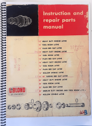 cod0045 Manual de Instrução e manutenção do Torno Leblond em Inglês
