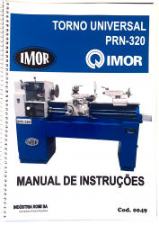Cod0049 Manual de Instruções Torno Imor PRN-320 