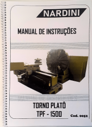 Cod0052 Manual de Instrução Torno Platô TPF-1500